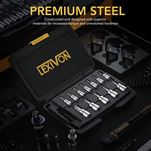 LEXIVON Tamper Proof Torx Bit Socket Set | 13-Piece
