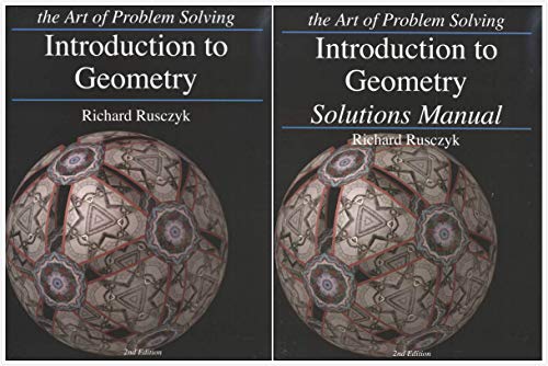 Art of Problem Solving: Introduction to Geometry Books Set (2 Books) - Introduction to Geometry, Introduction to Geometry Solutions Manual