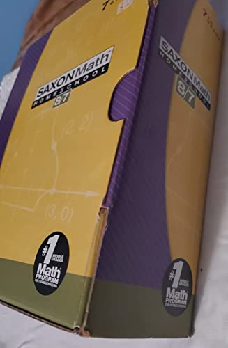 Saxon Math 8/7 with Prealgebra (Kit: Text, Test/Worksheets, Solutions Manual)