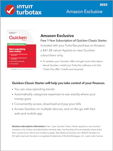 TurboTax Deluxe 2023 Tax Software, Federal & State Tax Return [Amazon Exclusive] [PC/Mac Download]
