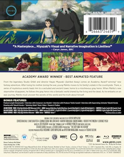 The Boy and the Heron - Limited Edition Steelbook 4K Ultra HD + Blu-ray [4K UHD]