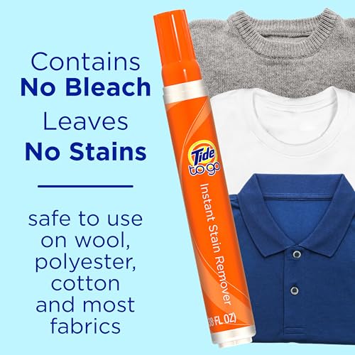 Tide Stain Remover for Clothes, To Go Pen, Instant Spot Remover for Clothes, Travel & Pocket Size, 1 Count