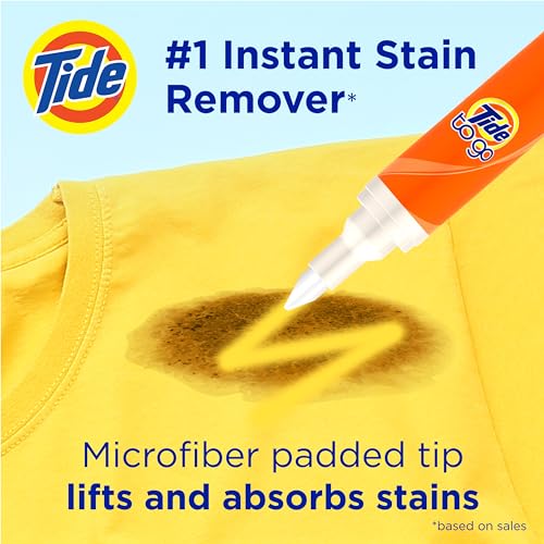Tide Stain Remover for Clothes, To Go Pen, Instant Spot Remover for Clothes, Travel & Pocket Size, 1 Count