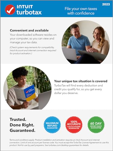 TurboTax Home & Business 2023 Tax Software, Federal & State Tax Return [Amazon Exclusive] [PC/Mac Download]