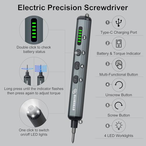 STREBITO 70 in 1 Mini Electric Screwdriver Set