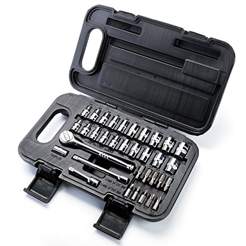 MAXPOWER 35pc Socket Wrench Set - Metric + SAE