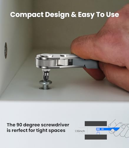 17in1 Mini Ratchet Screwdriver Set with Magnetic Offset