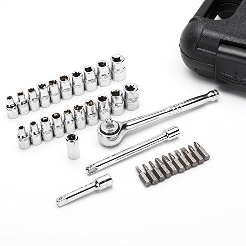 MAXPOWER 35pc Socket Wrench Set - Metric + SAE