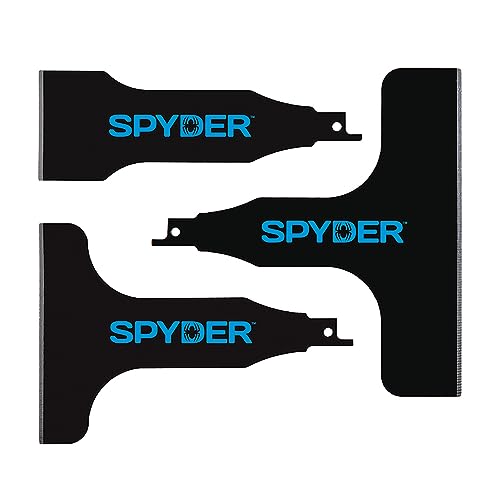 Spyder Scraper 00243 Scraping Tool Attachment for Reciprocating Saws, Black, Multi-Pack