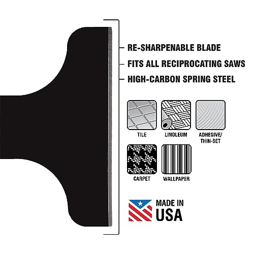 Spyder Scraper 00243 Scraping Tool Attachment for Reciprocating Saws, Black, Multi-Pack