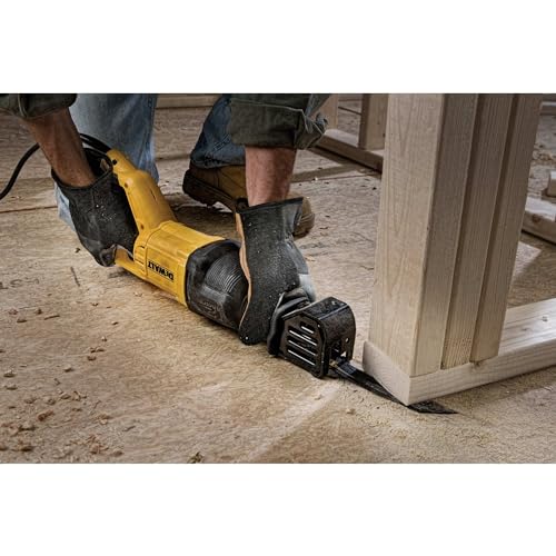 DEWALT Reciprocating Saw, 12 Amp, 2,900 RPM, 4-Position Blade Clamp, Variable Speed Trigger, Corded (DWE305)