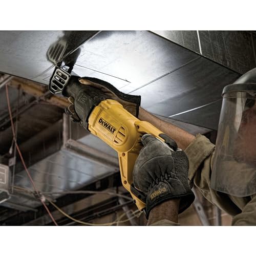 DEWALT Reciprocating Saw, 12 Amp, 2,900 RPM, 4-Position Blade Clamp, Variable Speed Trigger, Corded (DWE305)