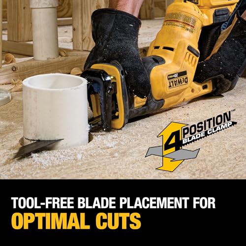 DEWALT 20V MAX* Cordless Reciprocating Saw Kit, 5 Amp-Hour Battery (DCS387P1)