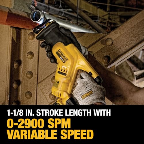 DEWALT 20V MAX* Cordless Reciprocating Saw Kit, 5 Amp-Hour Battery (DCS387P1)