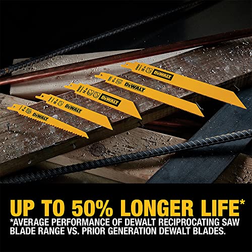 Dewalt DW4892 12-Piece Reciprocating Saw Blade Set w/ Telescoping Case