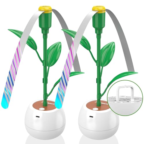 jutimer Fly Fans for Tables, Fly Repellent Fan for Outdoor & Indoor, USB or AA Batteries Powered, Portable Fly Fan with Soft Blades Keeps Flies Away, Fly Repeller for Restaurant, BBQ, Party (2 Pack)