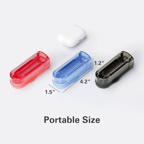 ONE PIX Pill Cutter Splitter for Small and Tiny Pills, Pill Cutter for Cutting Multiple Pills at a Time in Half, Pill Cutter for Small or Large Pills with Hidden Sharp Stainless Steel Blade, Grey