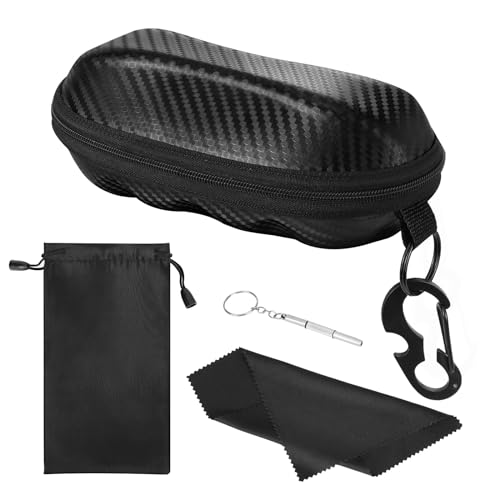 MoKo Sunglasses Case, Semi Hard Shell, Black