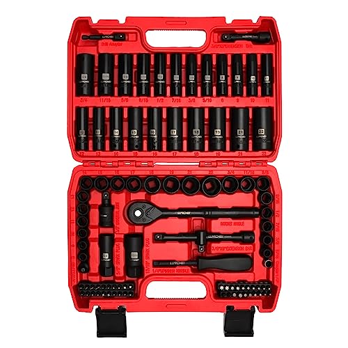 95 Piece Impact Socket Set, Metric & SAE