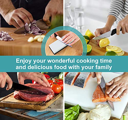 MIDO PROFESSIONAL ABRASIVE Knife Sharpening Stone 400/1000 Whetstone Sharpening Stone with Non-Slip Rubber Base for Kitchen, Hunting, and Pocket Knives or Blades