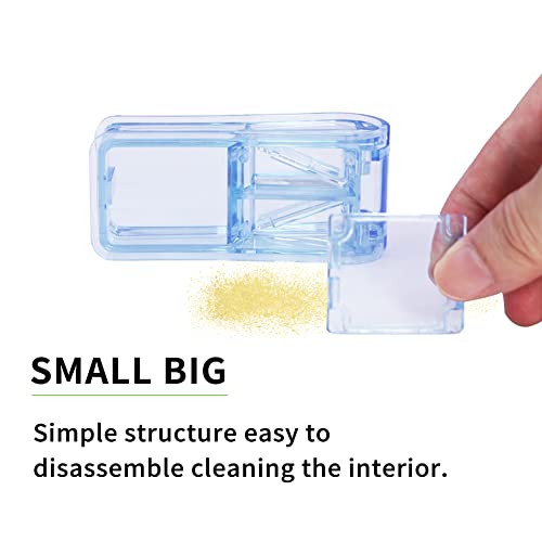 Pill Cutter, Pill Crusher, Pill Splitter, Pill Cutter for Small or Large Pills Professional, Pill Cutter and Splitter with Dispenser, Sturdy Cutting Blade
