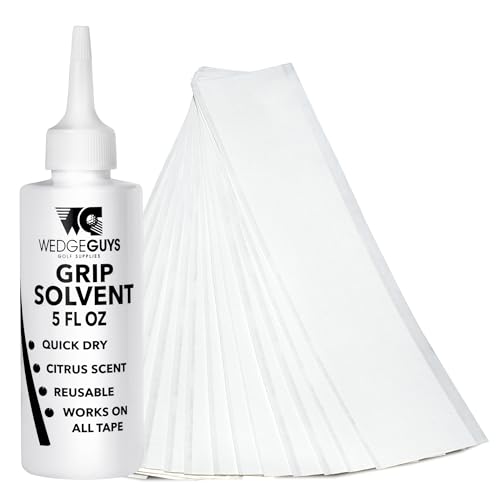 Wedge Guys Golf Grip Tape Kits for Regripping Golf Clubs - Professional Quality - Options Include Hook Blade, 15 or 30 Golf Grip Kit Tape Strips, 5 or 8 oz Grip Solvent & Rubber Vise Clamp