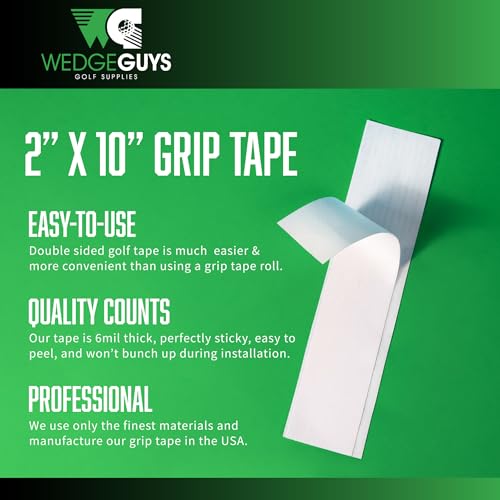 Wedge Guys Golf Grip Tape Kits for Regripping Golf Clubs - Professional Quality - Options Include Hook Blade, 15 or 30 Golf Grip Kit Tape Strips, 5 or 8 oz Grip Solvent & Rubber Vise Clamp