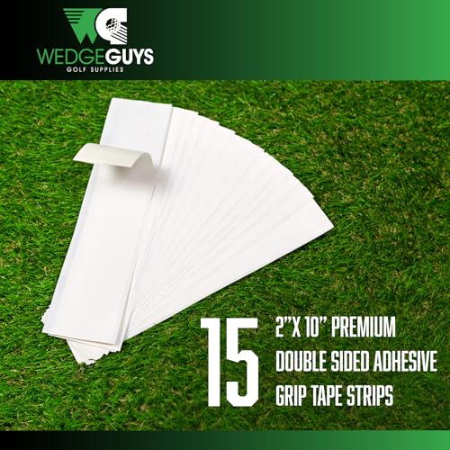 Wedge Guys Golf Grip Tape Kits for Regripping Golf Clubs - Professional Quality - Options Include Hook Blade, 15 or 30 Golf Grip Kit Tape Strips, 5 or 8 oz Grip Solvent & Rubber Vise Clamp