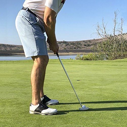 GoSports Classic Golf Putter, Choose Between 2 Way or Blade Putter - 35" Length with Premium Grip, Silver