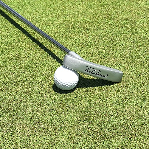 GoSports Classic Golf Putter, Choose Between 2 Way or Blade Putter - 35" Length with Premium Grip, Silver