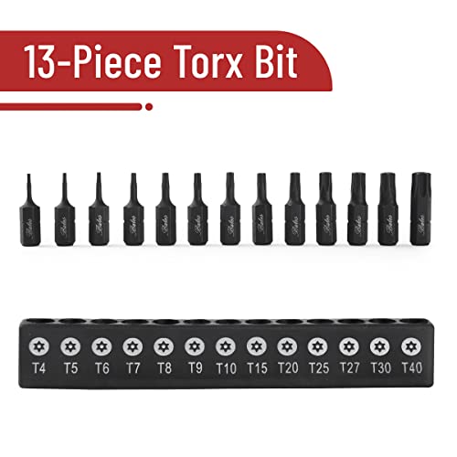 Bates Tamper Proof Torx Bit Set, 13 Pieces