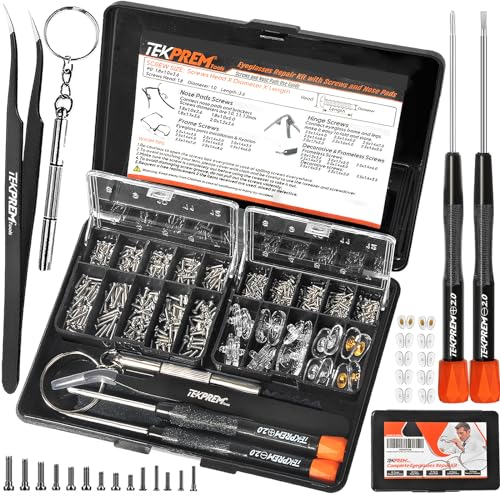 TEKPREM Eyeglass Repair Tool Kit with Magnetic Screwdriver