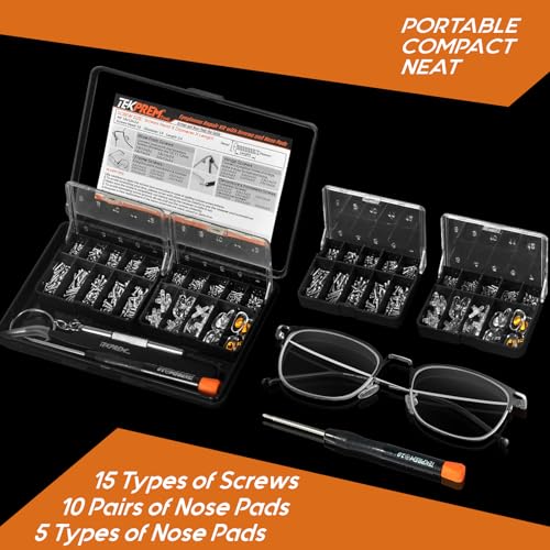 TEKPREM Eyeglass Repair Tool Kit with Magnetic Screwdriver