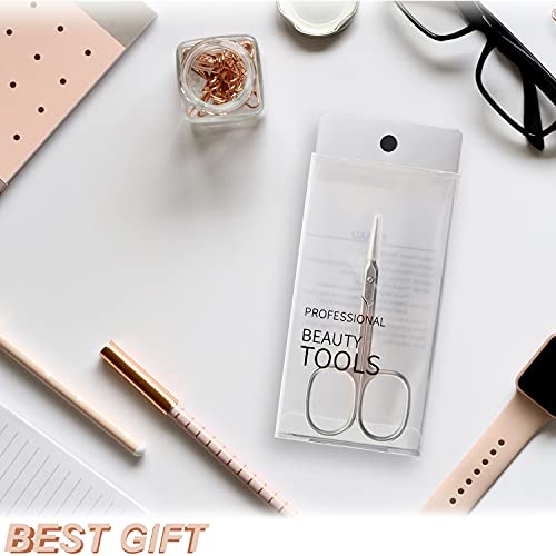 THRAU Cuticle Scissors Extra Fine for Women and Men, Profession Stainless Steel with Precise Pointed Tip Grooming Blades, Manicure, Pedicure, or Trim Nail, Eyebrow, Eyelash, and Dry Skin