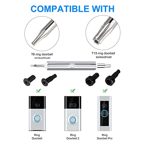 Ring Doorbell Screwdriver Set with 20 Screws