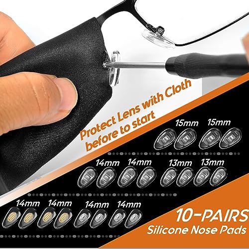 TEKPREM Eyeglass Repair Tool Kit with Magnetic Screwdriver