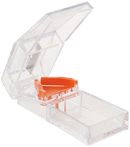 Apex Deluxe Pill Splitter - Pill Splitter with Retracting Blade Guard - for Cutting Small Pills or Large Pills in Half