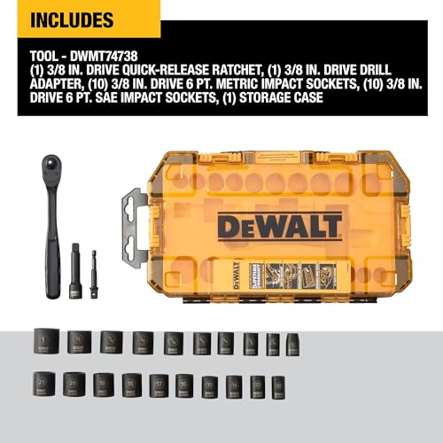 DEWALT DWMT74738 23 PC Impact Socket Set