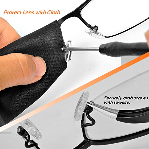 TEKPREM Eyeglass Repair Tool Kit with Magnetic Screwdriver