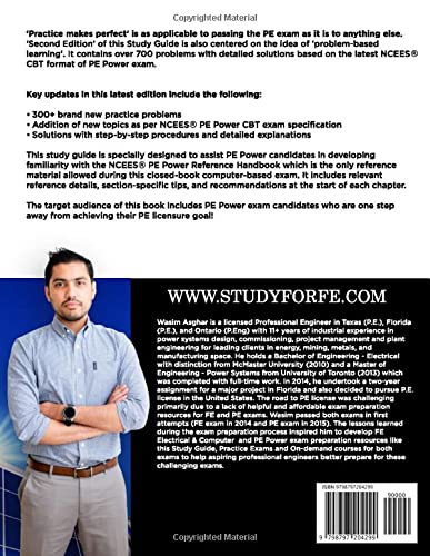 Study Guide for PE Electrical and Computer - Power Exam: Practice over 700 solved problems with detailed solutions based on the NCEES® PE Power CBT Exam Specification