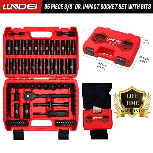 95-Piece Impact Socket Set in SAE & Metric