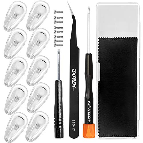 TEKPREM Eyeglasses Nose Pads Repair Kit with Accessories