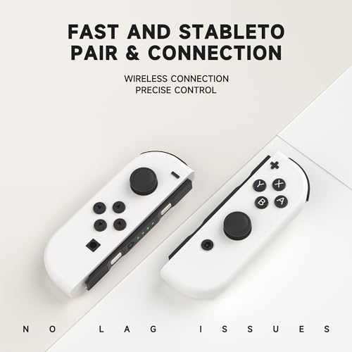 Joy Cons for Switch Controller, Wireless Replacement Controller for Switch Joycons, Left and Right Switch Joycon Controller Support Dual Vibration/Wake-up/Screenshot.