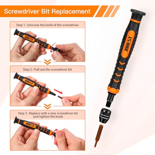 38-Piece Precision Screwdriver Set for Electronics Repair(tasks)