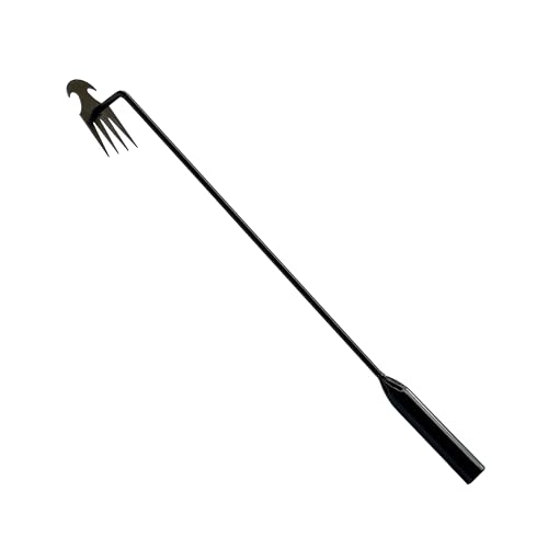 XFJTECH Weed Puller Tool 2024 Upgrade Artifact Uprooting Weeding Tool Length of 19.69in Stainless Steel Multifunctional 4 Teeths Manual Weeders for Garden, Yard, and Farm (1Pc)