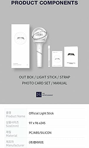 P1HARMONY OFFICIAL LIGHT STICK. 1ea Light Stick+1ea Strap+1ea Photo Card Set+1ea Manual FANLIGHT MD GOODS SEALED+TRACKING NUMBER