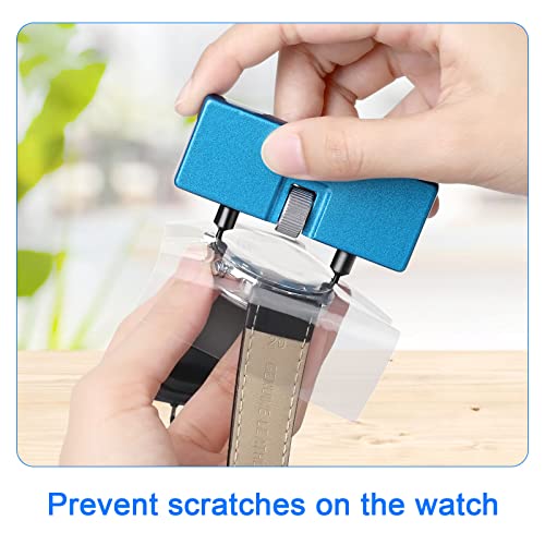 JOREST Watch Battery Replacement Kit, Watch Back Remover for Rotate Open Watch Cover, Watch Opening Tool, Watch Strap Removal, Watch Case Opener with Anti-scratch film, Spring Bar, Instruction Manual