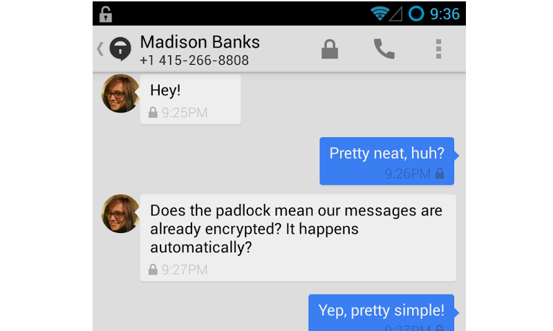 TextSecure (Manual Verification)