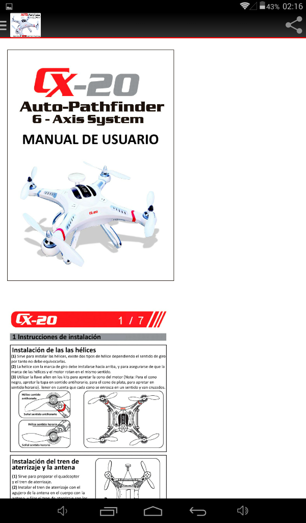 CHEERSON CX 20 MANUALES