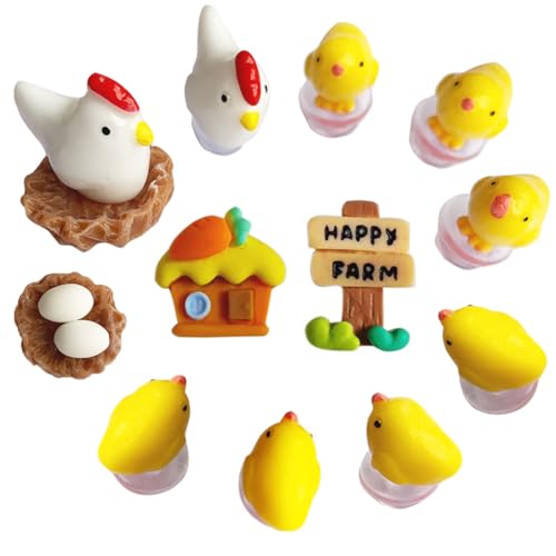 8PCS Shoes Charms 3D Chicken Different Shoe Charms Cute Matching Shoe Decoration Manual Shoe Accessories for Girl Boys Men Women…